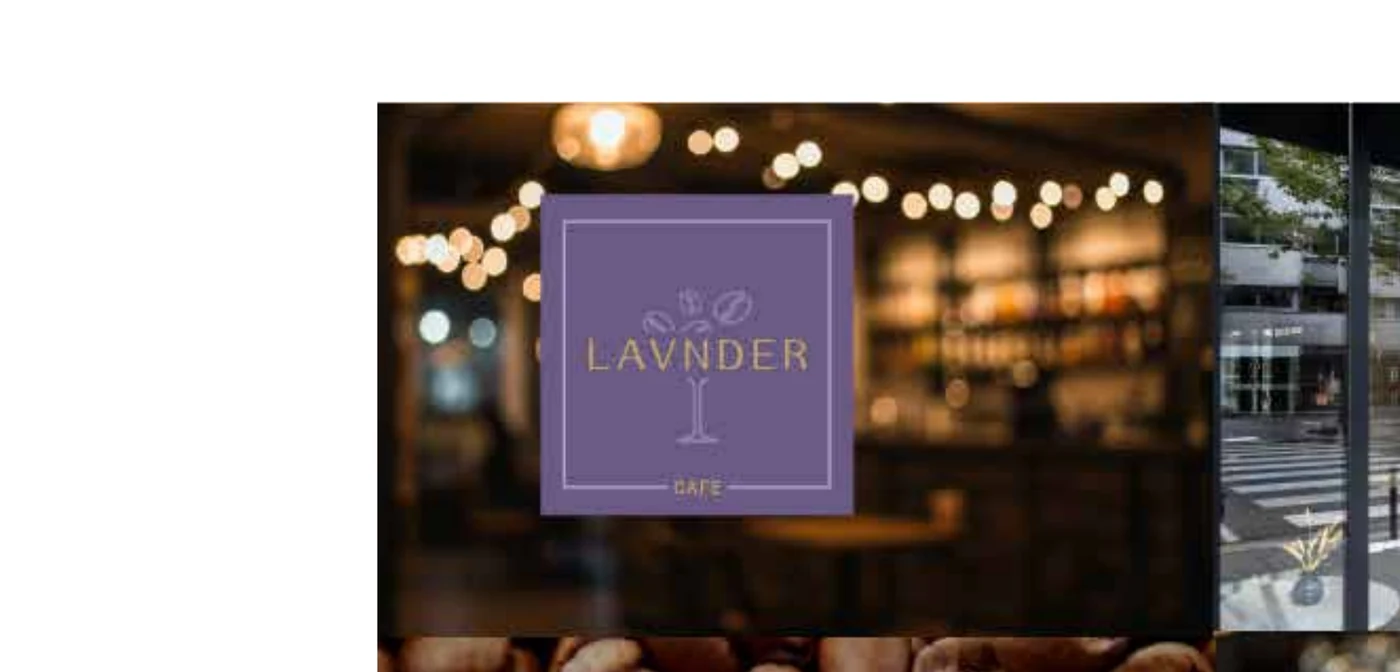 LAVNDER Café storefront and sign applications